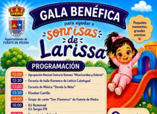 Fuente de Piedra se vuelca con Larissa este sábado con una gran gala solidaria