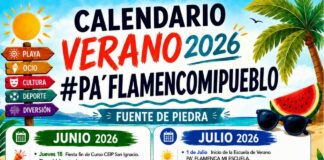 Fuente de Piedra llena el verano 2026 con playa, cine y flamenco