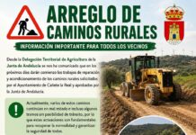 La Junta arregla ocho caminos rurales de Cañete la Real dañados por los temporales