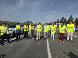 Recta final de las obras de emergencia de la A-92 a su paso por Antequera