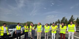Recta final de las obras de emergencia de la A-92 a su paso por Antequera