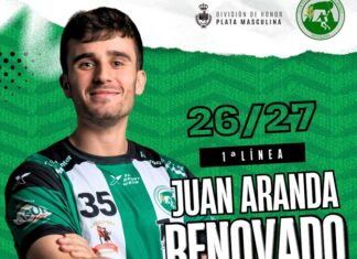 Juan Aranda seguirá defendiendo los colores del Balonmano Dólmenes Antequera en Plata