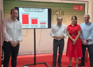 El PSOE destaca que los ayuntamientos de la comarca de Antequera van a recibir este año cerca de 34 millones de euros de financiación del Gobierno