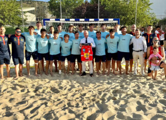 Antequera acoge la preparación de las selecciones españolas absolutas de balonmano playa antes del Mundial de Zagreb