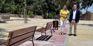 Recta final de las obras de remodelación de los Jardines del Corazón de María de Antequera