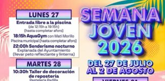Campillos celebrará la ‘Semana Joven 2026’ del 27 de julio al 2 de agosto