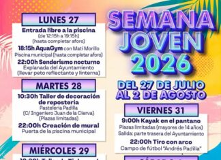 Campillos celebrará la ‘Semana Joven 2026’ del 27 de julio al 2 de agosto