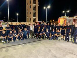 Parte desde Antequera un dispositivo de 11 bomberos y cinco vehículos para apoyar en las labores de extinción del incendio de Burgohondo