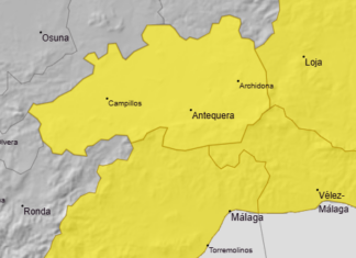 Aviso amarillo por calor en Antequera: hasta 39 grados este miércoles