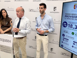 El Ayuntamiento de Antequera reduce a 18,31 días el período medio de pago a proveedores