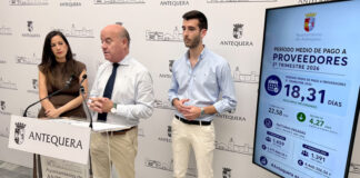 El Ayuntamiento de Antequera reduce a 18,31 días el período medio de pago a proveedores