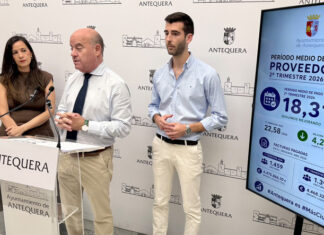 El Ayuntamiento de Antequera reduce a 18,31 días el período medio de pago a proveedores