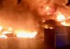 Movilización de bomberos por un incendio en las instalaciones de Valsequillo, en Antequera