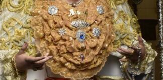 Roban joyas de oro valoradas en más de 4.000 euros a la Virgen de la Aurora en Cañete la Real