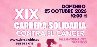 Villanueva del Trabuco celebra el 25 de octubre la XIX Carrera Solidaria contra el Cáncer