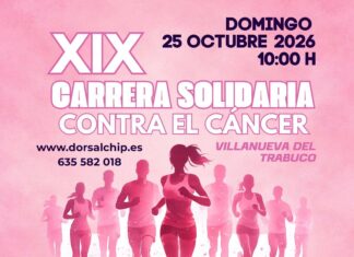 Villanueva del Trabuco celebra el 25 de octubre la XIX Carrera Solidaria contra el Cáncer