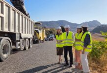 Iniciadas las obras de reasfaltado y mejora de la carretera de acceso a El Torcal de Antequera