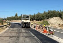 La Diputación concluirá este mes la mejora de la carretera MA-4100, en Villanueva del Trabuco, con una inversión de 440.000 euros