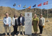 Casabermeja coloca la primera piedra de su futura Escuela y Club de Tiro Olímpico y Deportivo