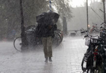 Aviso amarillo por lluvias y tormentas con posible granizo este martes en Antequera y su comarca